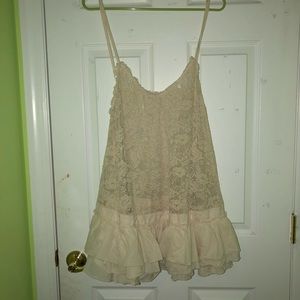 Long Lace Tunic Tank